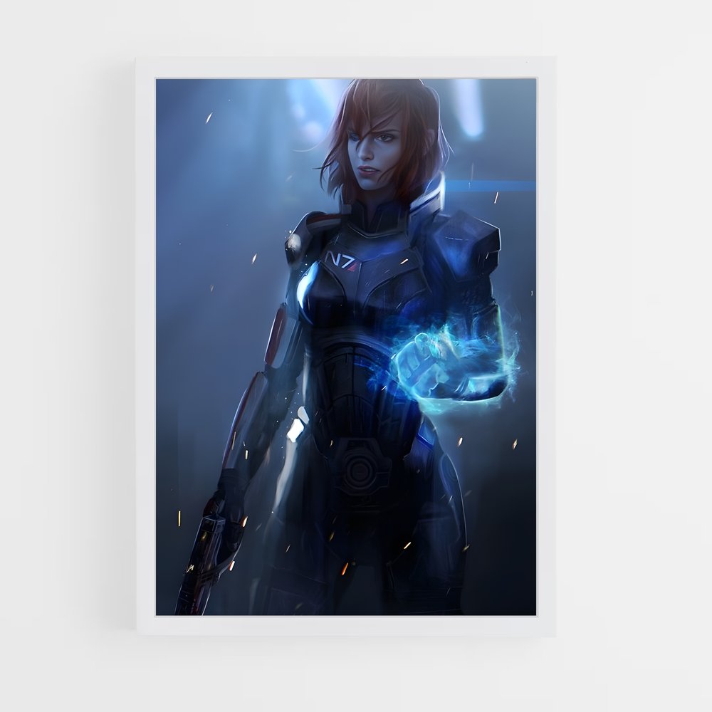 Poster L'Éclat de l'Héroïne – affiche Mass effect (vue 3)